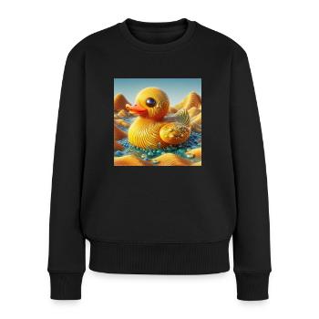 Bathing Duck in a Surreal World Liminal Space - Women's Premium Organic Jumper - black - Front - Julia (174cm)