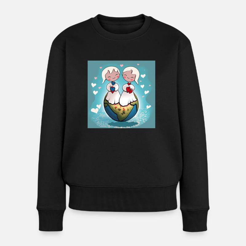 Angels - Women's Premium Organic Jumper - black