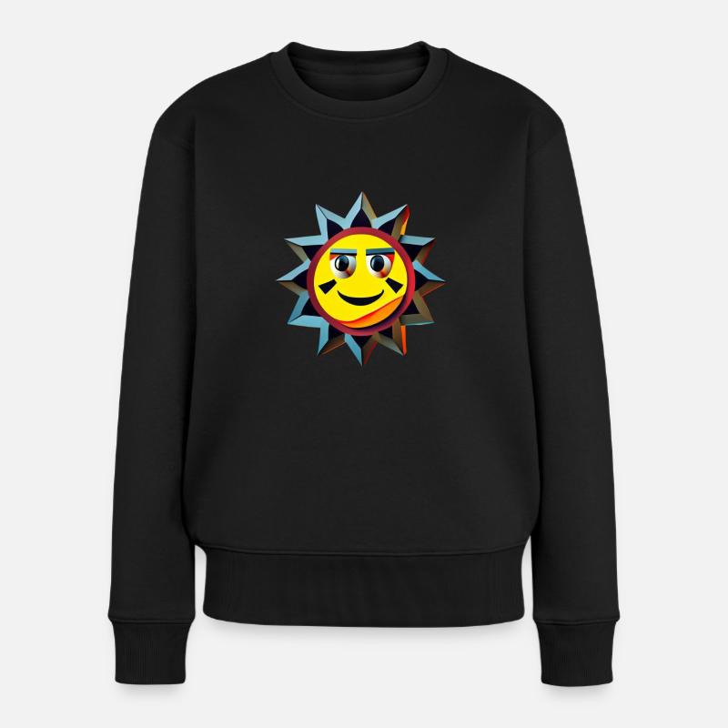 Le soleil apporte de l’espoir - Pull Premium bio Femme - noir