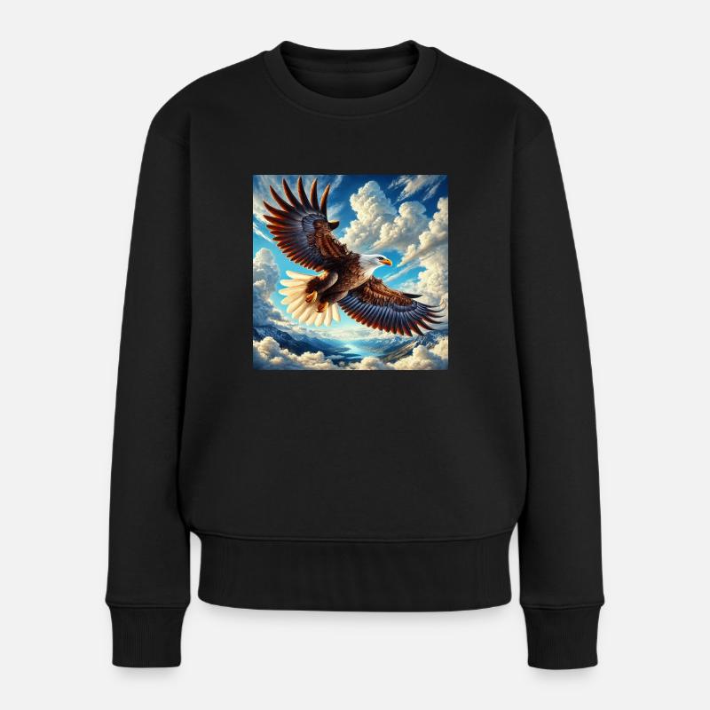 Majestic Eagle - Women's Premium Organic Jumper - black