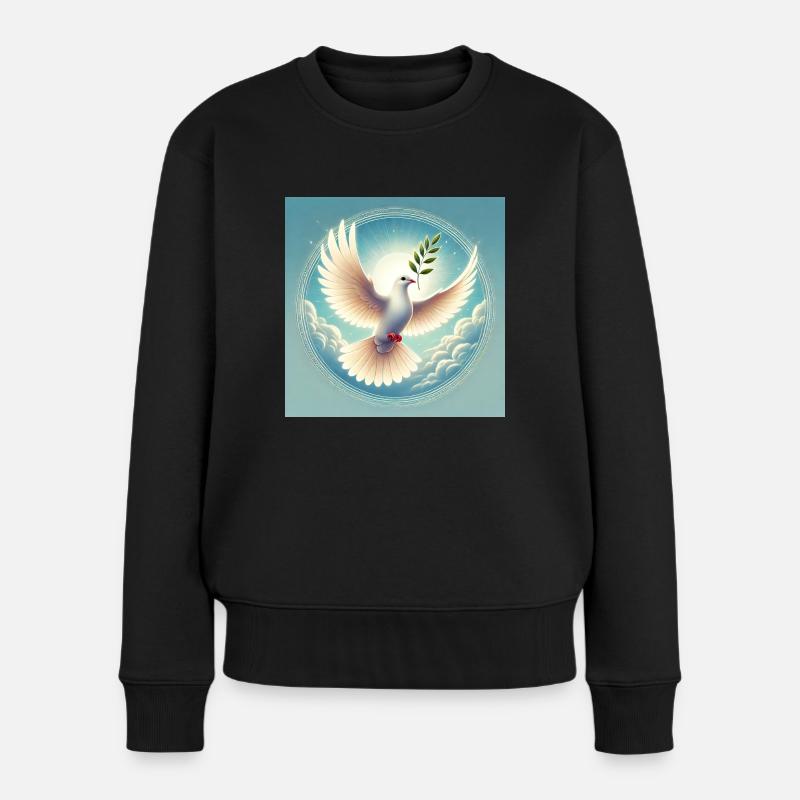 Peace - Women's Premium Organic Jumper - black