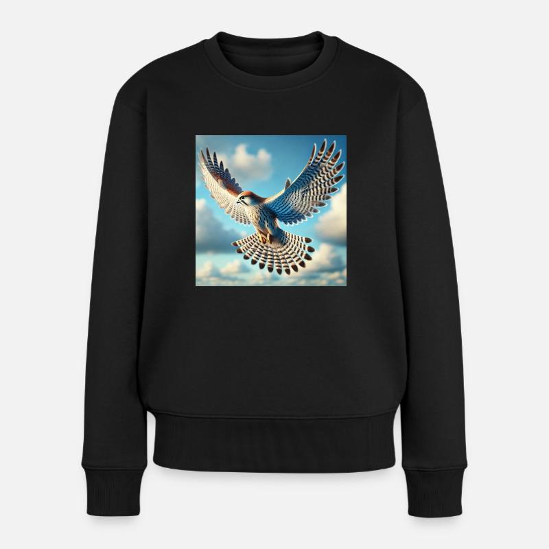 Falcon - Women's Premium Organic Jumper - black