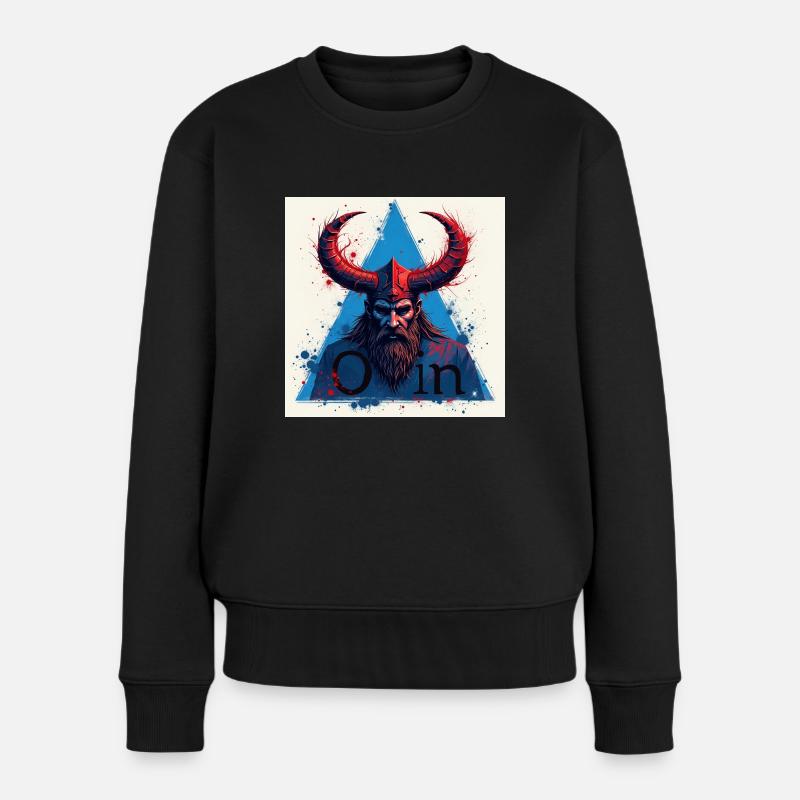 Odin - Women's Premium Organic Jumper - black