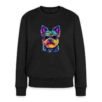 Yorki Yorkshire Terrier - Women's Premium Organic Jumper - black - Front - Julia (174cm)
