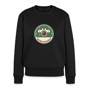 Film camera - Women's Premium Organic Jumper - black - Front - Julia (174cm)