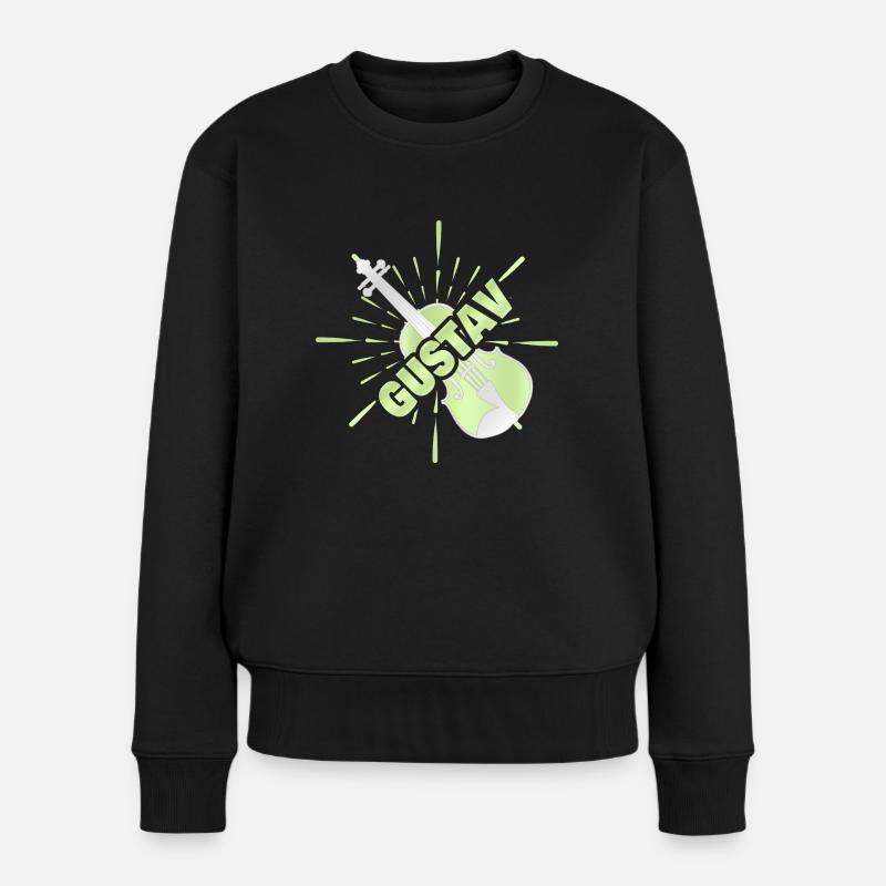 Orchester Gustav - Frauen Premium Bio Pullover - Schwarz