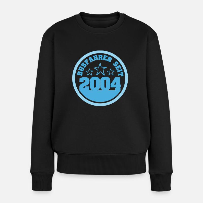 2004 - Frauen Premium Bio Pullover - Schwarz