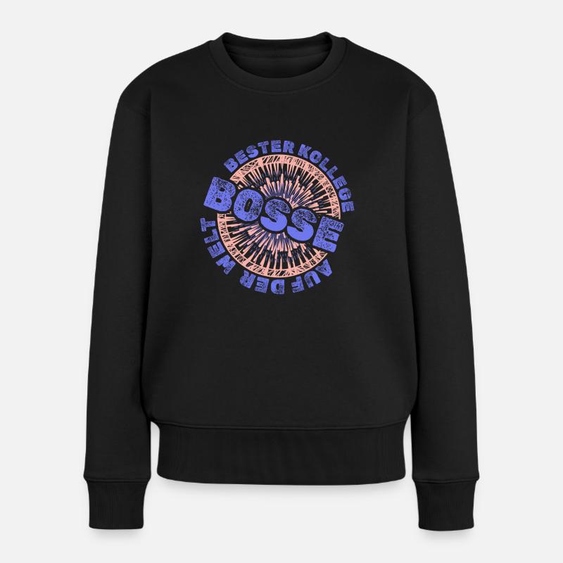 Geschenk für Bosse - Frauen Premium Bio Pullover - Schwarz