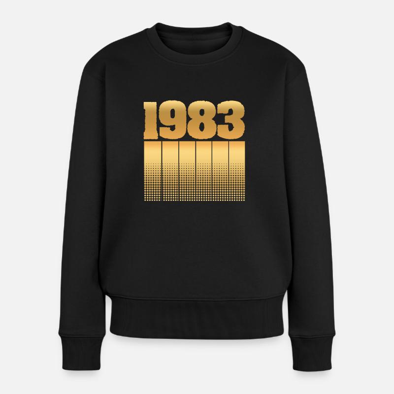 Anniversaire 1983 - Pull Premium bio Femme - noir