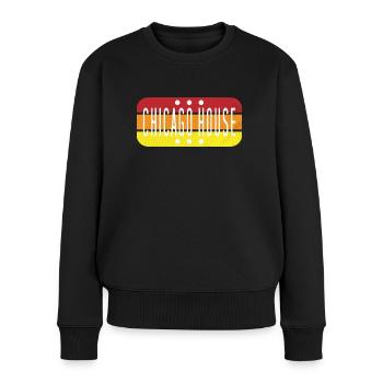 Chicago House Music - Vintage Rave Retro Festival - Pull Premium bio Femme - noir - Devant - Julia (174cm)