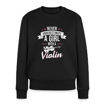 Violoniste Violoniste Violoniste Violoniste - Pull Premium bio Femme - noir - Devant - Julia (174cm)