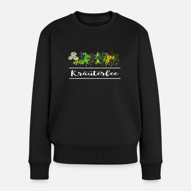 gärtner kräuterfee gartenarbeit garten - Frauen Premium Bio Pullover - Schwarz