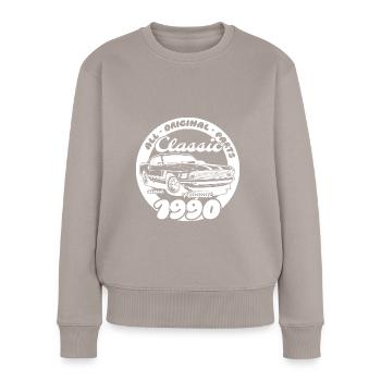 35e anniversaire - Classic Musclecar 08/1990 - Pull Premium bio Femme - taupe - Devant - Julia (174cm)