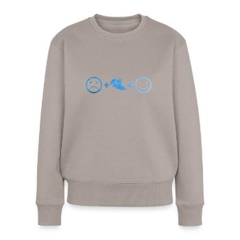 Women's bobsleigh two-man bobsleigh men's bobsleigh track - Women's Premium Organic Jumper - taupe - Front - Julia (174cm)