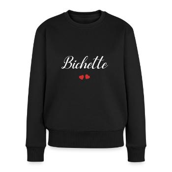 bichette - Pull Premium bio Femme - noir - Devant - Julia (174cm)