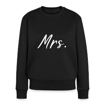 Frau - Frauen Premium Bio Pullover - Schwarz - Vorne - Julia (174cm)