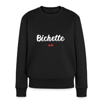 bichette - Pull Premium bio Femme - noir - Devant - Julia (174cm)