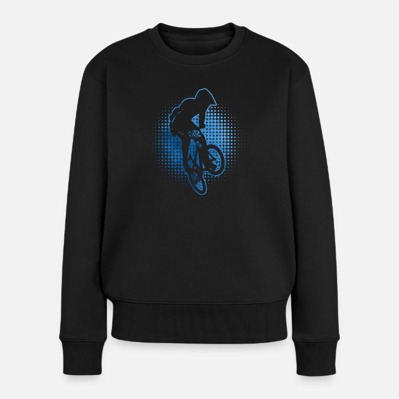BMX Vélo BMX Garçons Vélo Hommes Cyclisme - Pull Premium bio Femme - noir