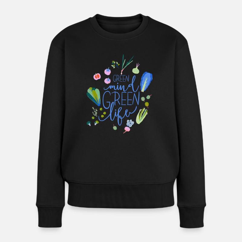 Green Mind Green Life - Pull Premium bio Femme - noir