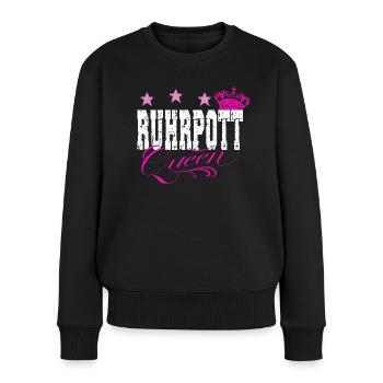 Ruhrpott Queen Ruhrgebiet Frauen Mädchen - Frauen Premium Bio Pullover - Schwarz - Vorne - Julia (174cm)