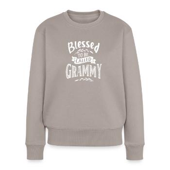 B To Be Called Grammy - Women's Premium Organic Jumper - taupe - Front - Julia (174cm)