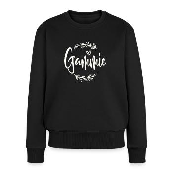 Amour Gammie Drôle Grand-mère - Pull Premium bio Femme - noir - Devant - Julia (174cm)