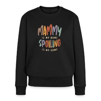 Mama ist mein Name Verderben ist mein Spiel - Mutter - Frauen Premium Bio Pullover - Schwarz - Vorne - Julia (174cm)