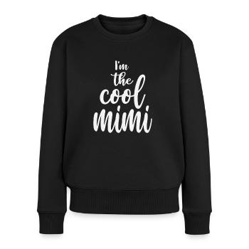 I'm the Cool Mimi Funny Grandma - Women's Premium Organic Jumper - black - Front - Julia (174cm)