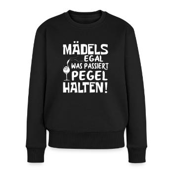 Team Braut Junggesellin Junggesellinen Crew - Frauen Premium Bio Pullover - Schwarz - Vorne - Julia (174cm)