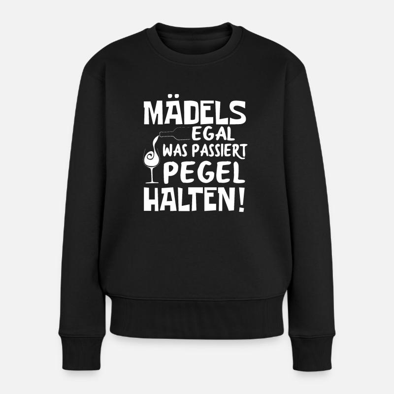 Team Braut Junggesellin Junggesellinen Crew - Frauen Premium Bio Pullover - Schwarz