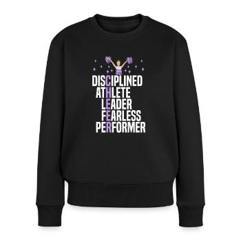 Cheer Cheerleader Cheerleading Danseuse - Pull Premium bio Femme - noir - Devant - Julia (174cm)