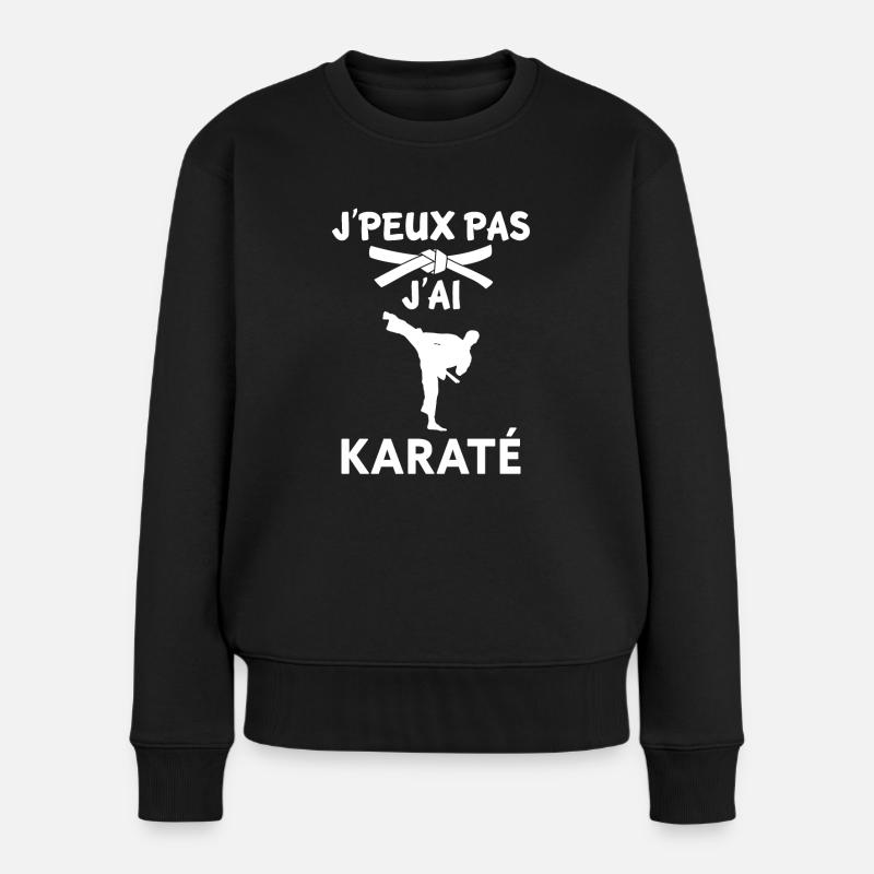 J'PEUX PAS J'AI KARATÉ - Pull Premium bio Femme - noir