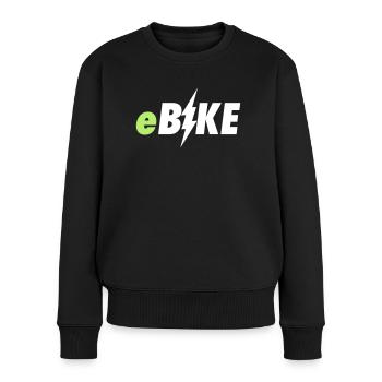 vélo e - Pull Premium bio Femme - noir - Devant - Julia (174cm)