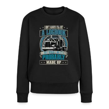 Truck Driver - Women's Premium Organic Jumper - black - Front - Julia (174cm)