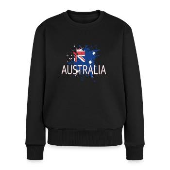 Australie - Pull Premium bio Femme - noir - Devant - Julia (174cm)
