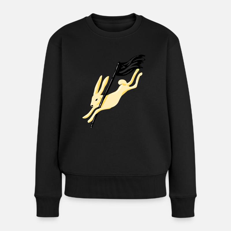 RABBIT - Women's Premium Organic Jumper - black