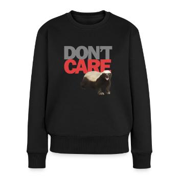 Honey Badger - Frauen Premium Bio Pullover - Schwarz - Vorne - Julia (174cm)