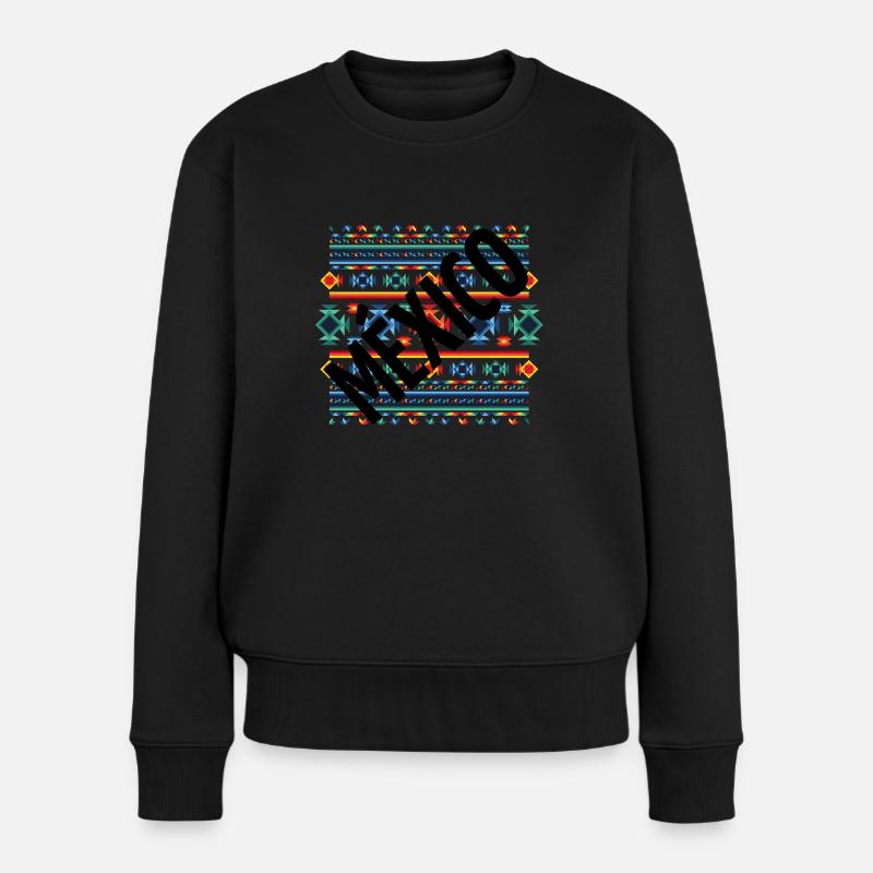 Süßes und geliebtes Mexiko - Frauen Premium Bio Pullover - Schwarz