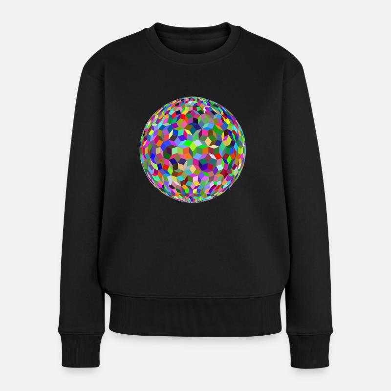 Discokugel - Frauen Premium Bio Pullover - Schwarz