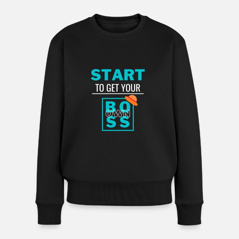 Devenez votre propre patron - Pull Premium bio Femme - noir