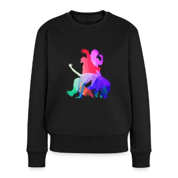 breakdancer bboy - Frauen Premium Bio Pullover - Schwarz - Vorne - Julia (174cm)