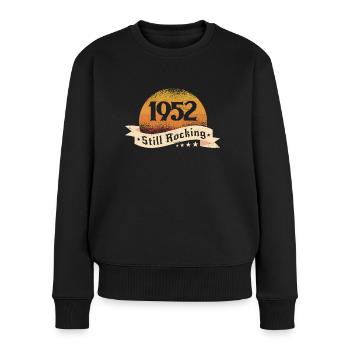 1952 - Frauen Premium Bio Pullover - Schwarz - Vorne - Julia (174cm)