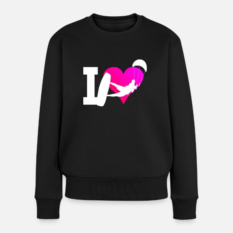 Kitesurf Kitesurfer Kitesurf Hommes Kitesurf - Pull Premium bio Femme - noir