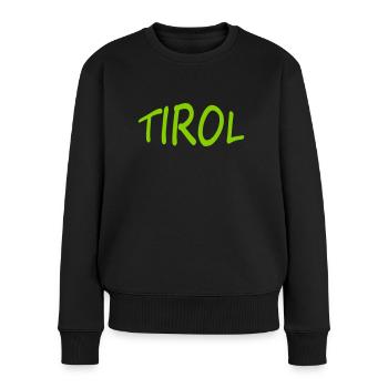 TIROL - Frauen Premium Bio Pullover - Schwarz - Vorne - Julia (174cm)