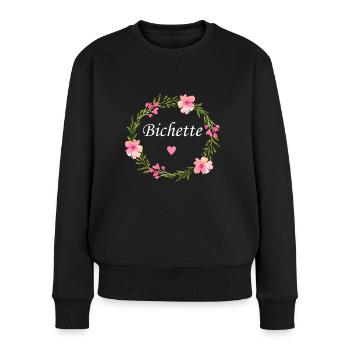 Bichette - Pull Premium bio Femme - noir - Devant - Julia (174cm)
