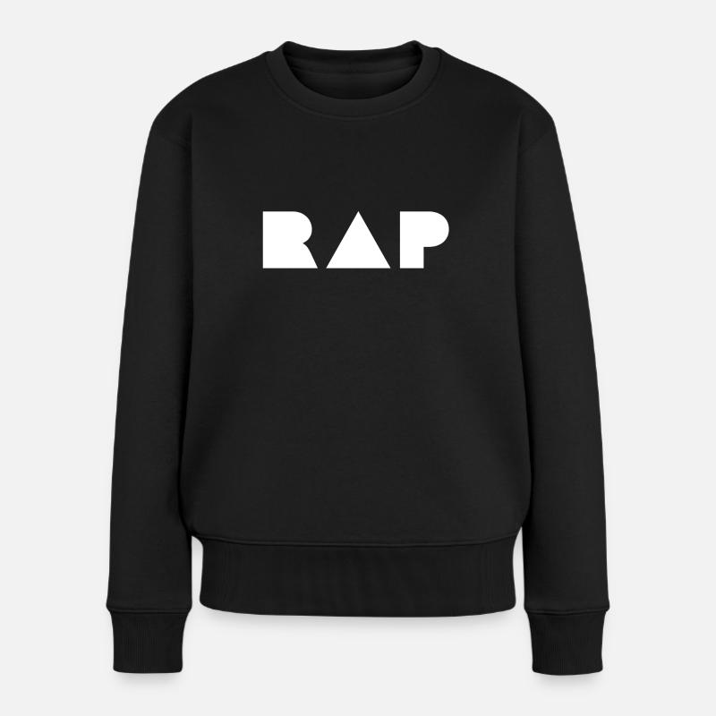 Rap Hip Hop Musik Graffiti Art Geschenk - Frauen Premium Bio Pullover - Schwarz