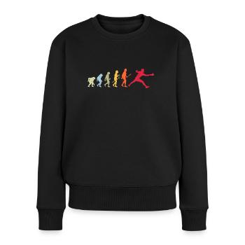 Évolution du tennis de table - Pull Premium bio Femme - noir - Devant - Julia (174cm)