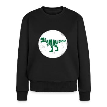 Dinosaur. I am awesome style. Animals. Prehistoric times - Women's Premium Organic Jumper - black - Front - Julia (174cm)