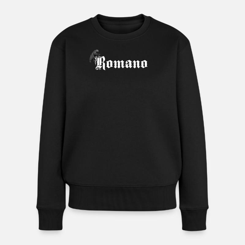626878 2406603 Romano23 Orig - Frauen Premium Bio Pullover - Schwarz