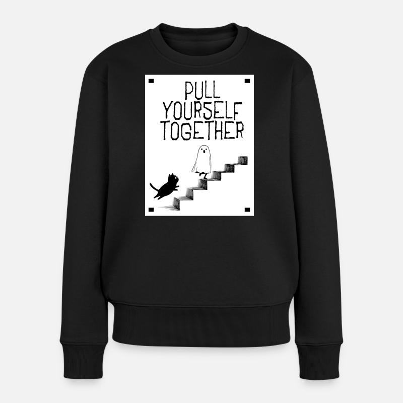 Pull yourself together - Women's Premium Organic Jumper - black